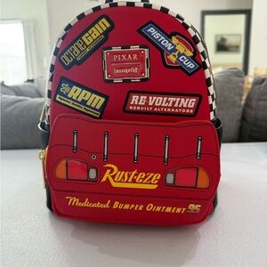 Loungefly Red Cars Themed Backpack